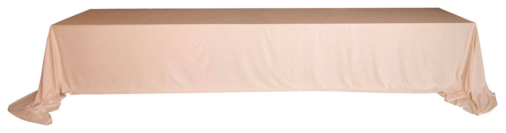 Скатерть ЛАРГО XXXL бесшовная ПЕРСИКОВАЯ прямоугольная #109