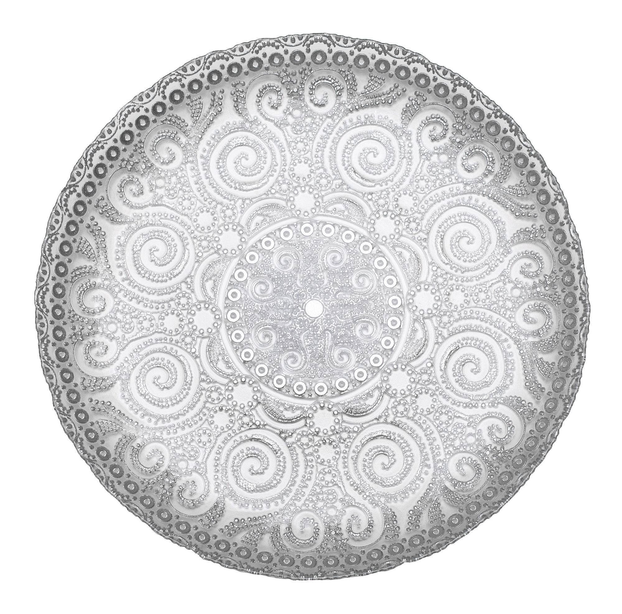 Тарелка АМАТО подстановочная СЕРЕБРЯНАЯ