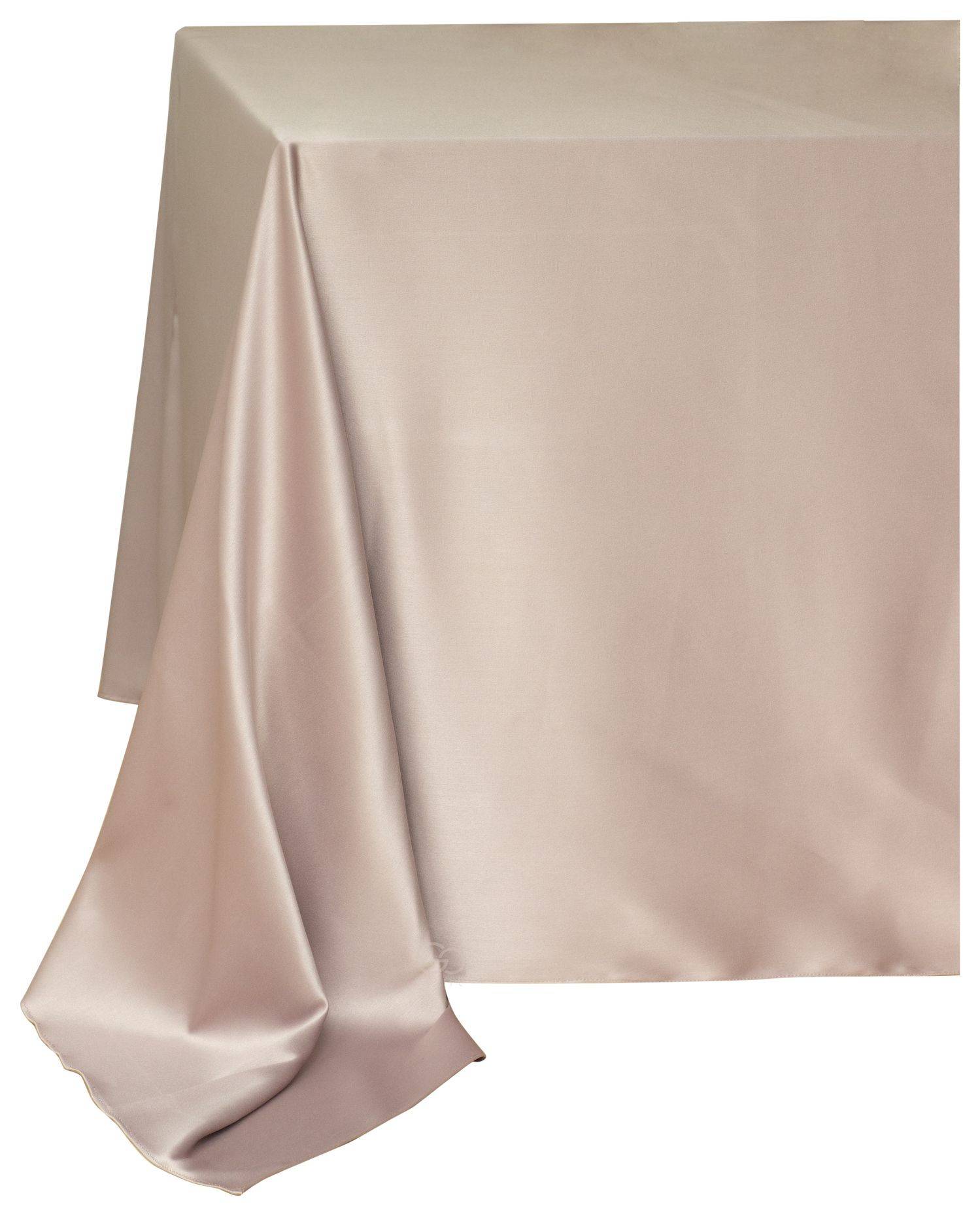 Скатерть прямоугольная АТЛАСНАЯ Аккорд РОЗА МЕНТА #207