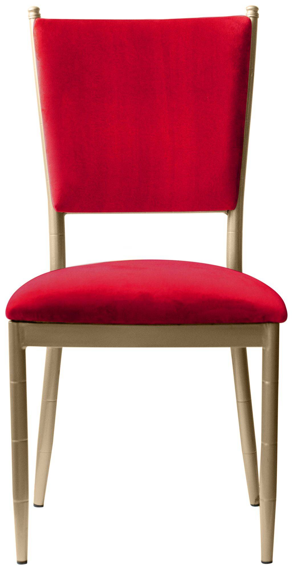 Аренда стул БРЭМ красный бархатный с золотом | Go Rent