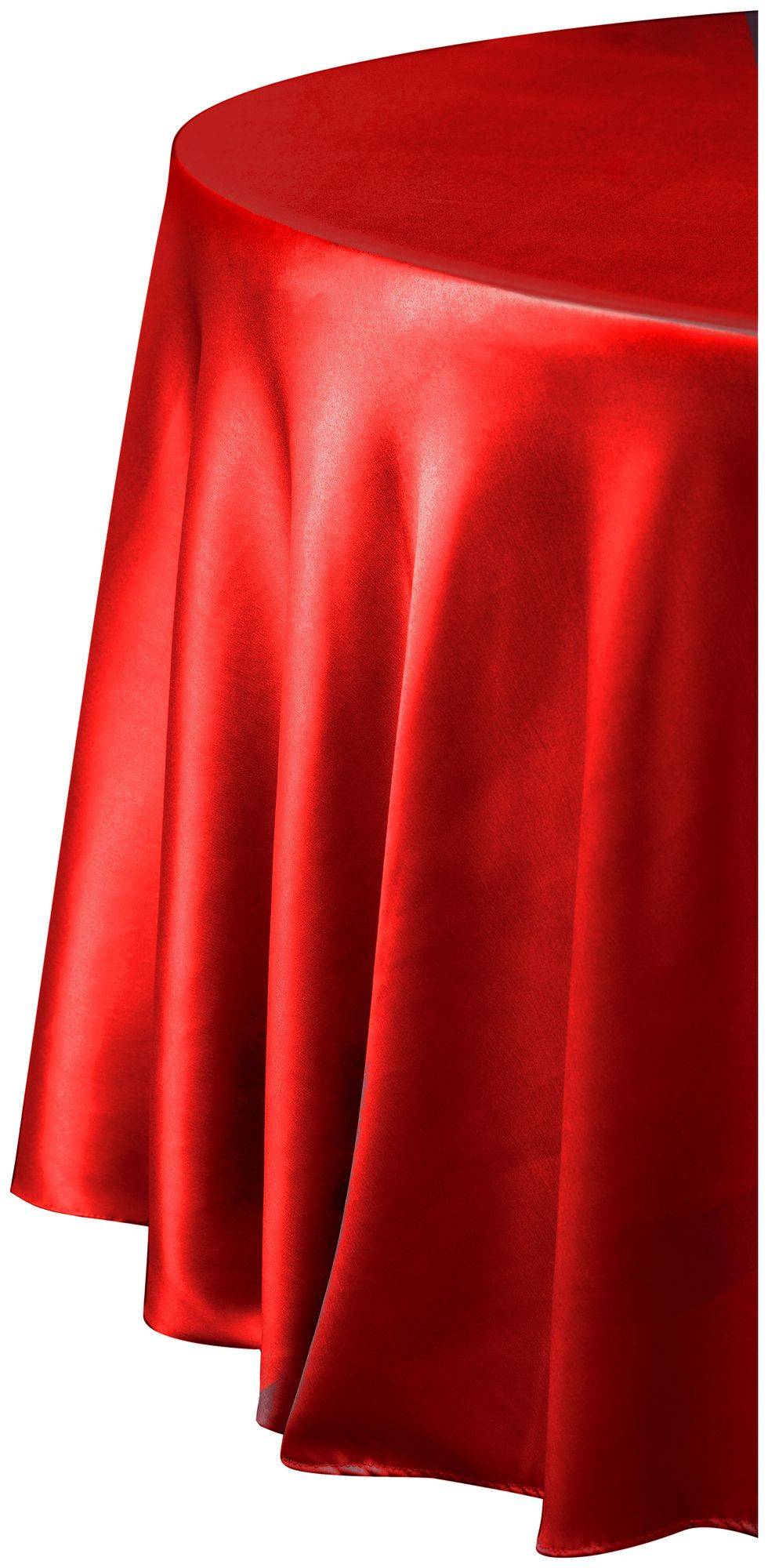 Скатерть АККОРД круглая атласная красная в аренду | Go Rent