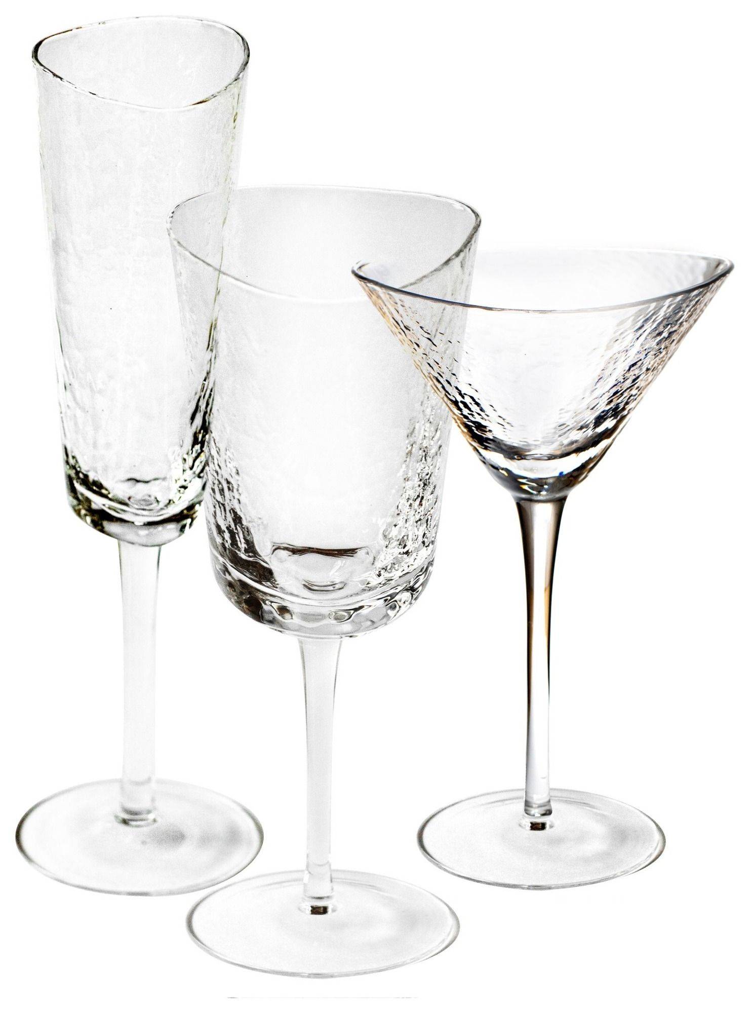 Бокал прозрачный ЭВАНС - набор из 3 с мартинкой