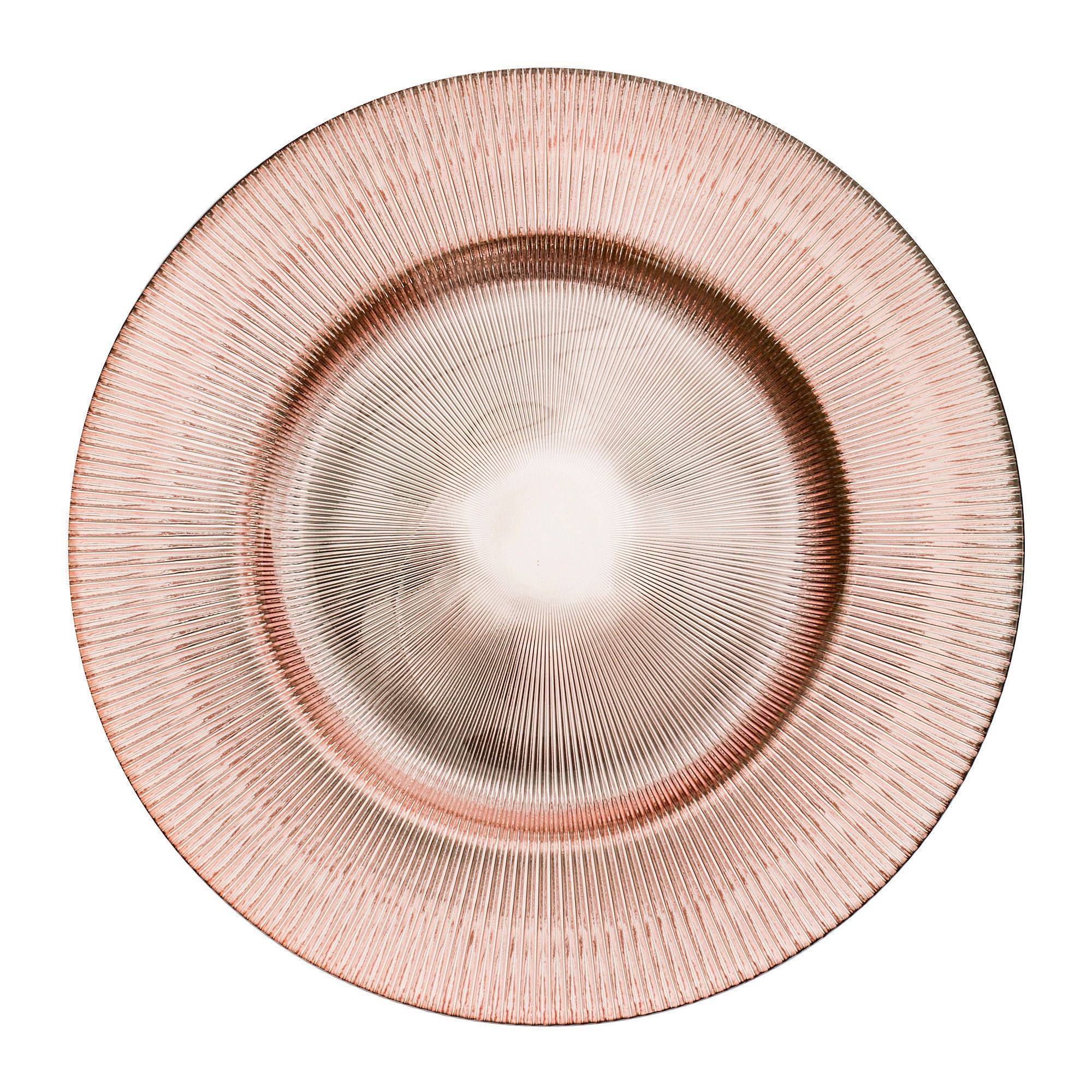 Тарелка КАБАЛЬЕ подстановочная МЕДНОГО цвета