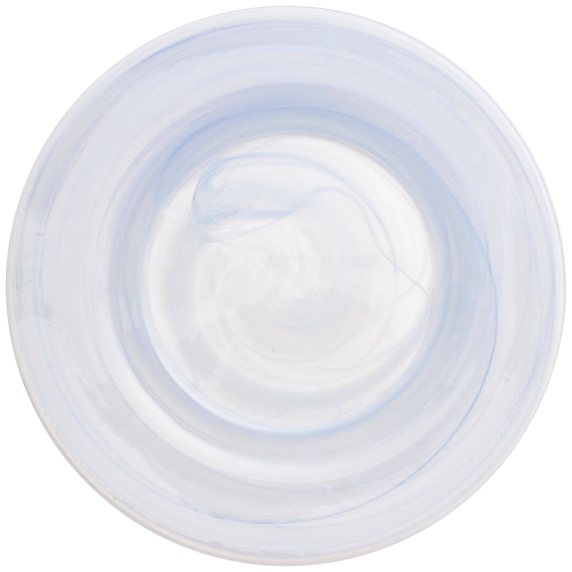 Тарелка голубая АКВАРЕЛЬ обеденная 