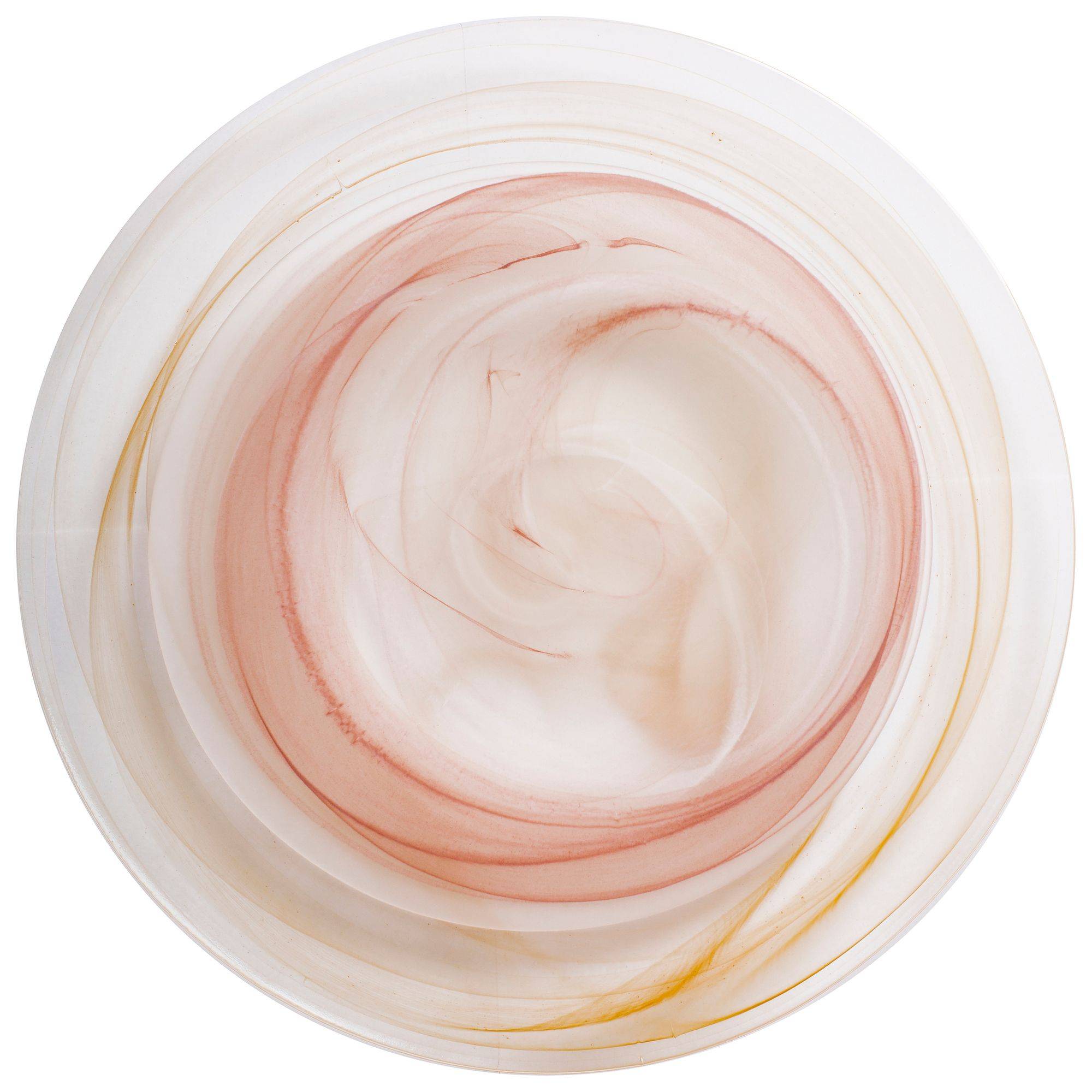 Тарелки АКВАРЕЛЬ кофейно-карамельные - набор из 2