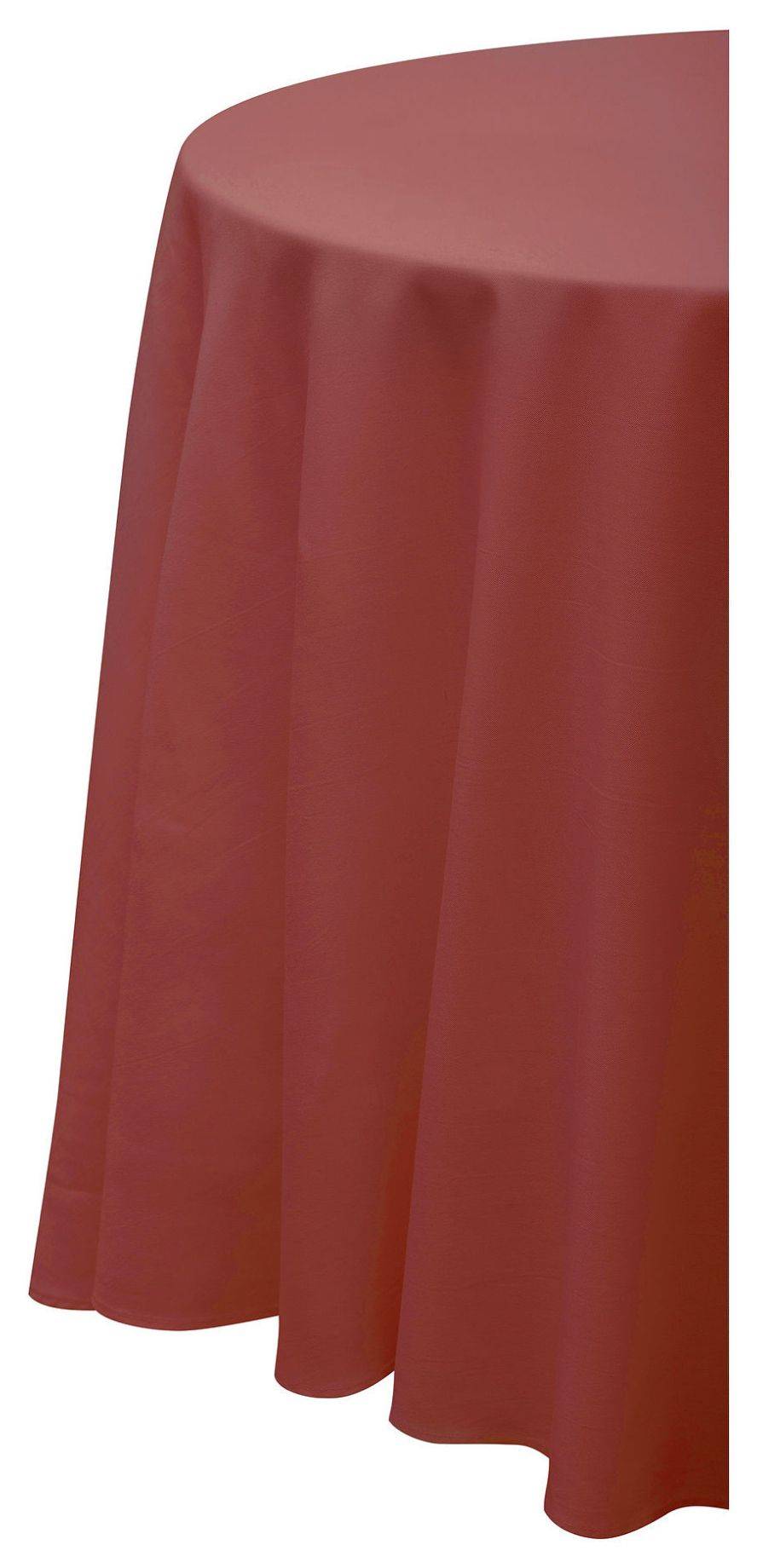 Скатерть круглая ГАБАРДИНОВАЯ Рондо гончарная глина #508