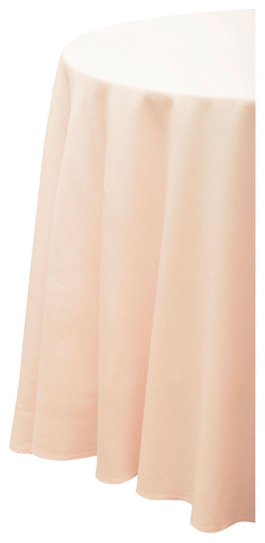 Скатерть круглая ГАБАРДИНОВАЯ Рондо светло-персиковая #527