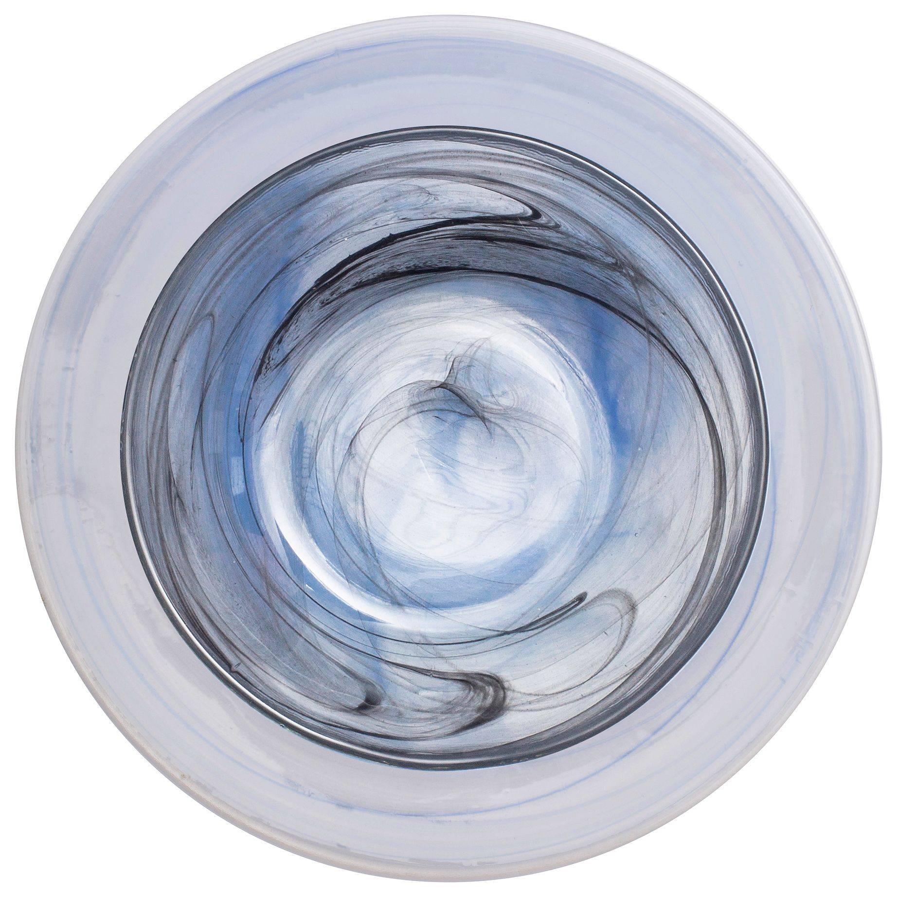 Тарелки АКВАРЕЛЬ дымчато-голубые - набор из 2