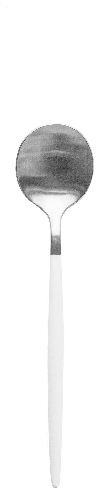 Приборы бело-серебряные БЕЙКЕР – ложка ДЕСЕРТНАЯ