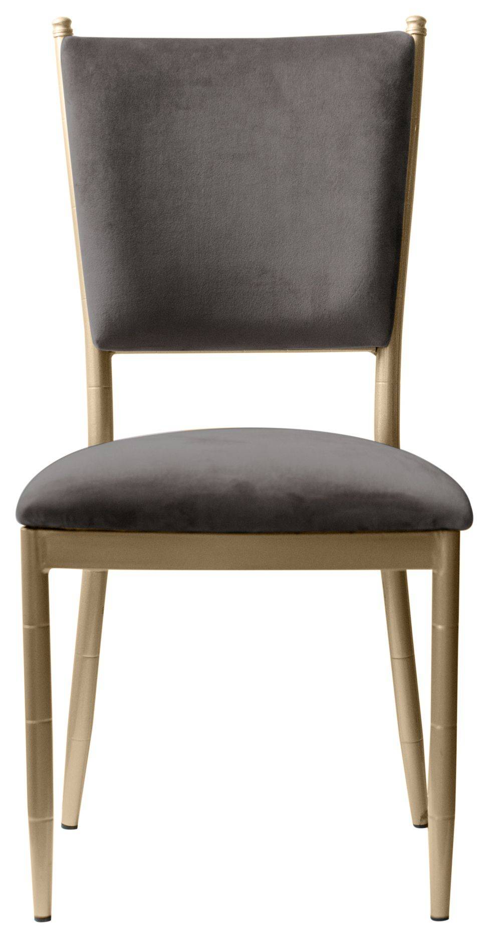 Стул «Кьявари-Брэм» серый с золотом