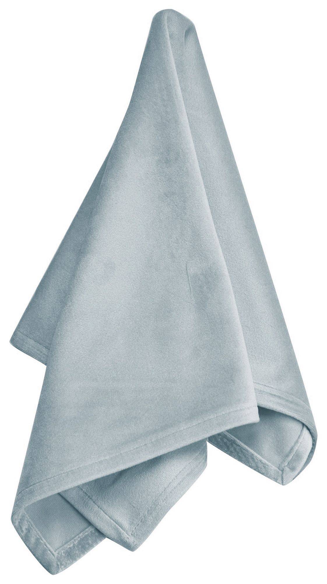 Серо-голубая бархатная салфетка ЛАРГО — прокат