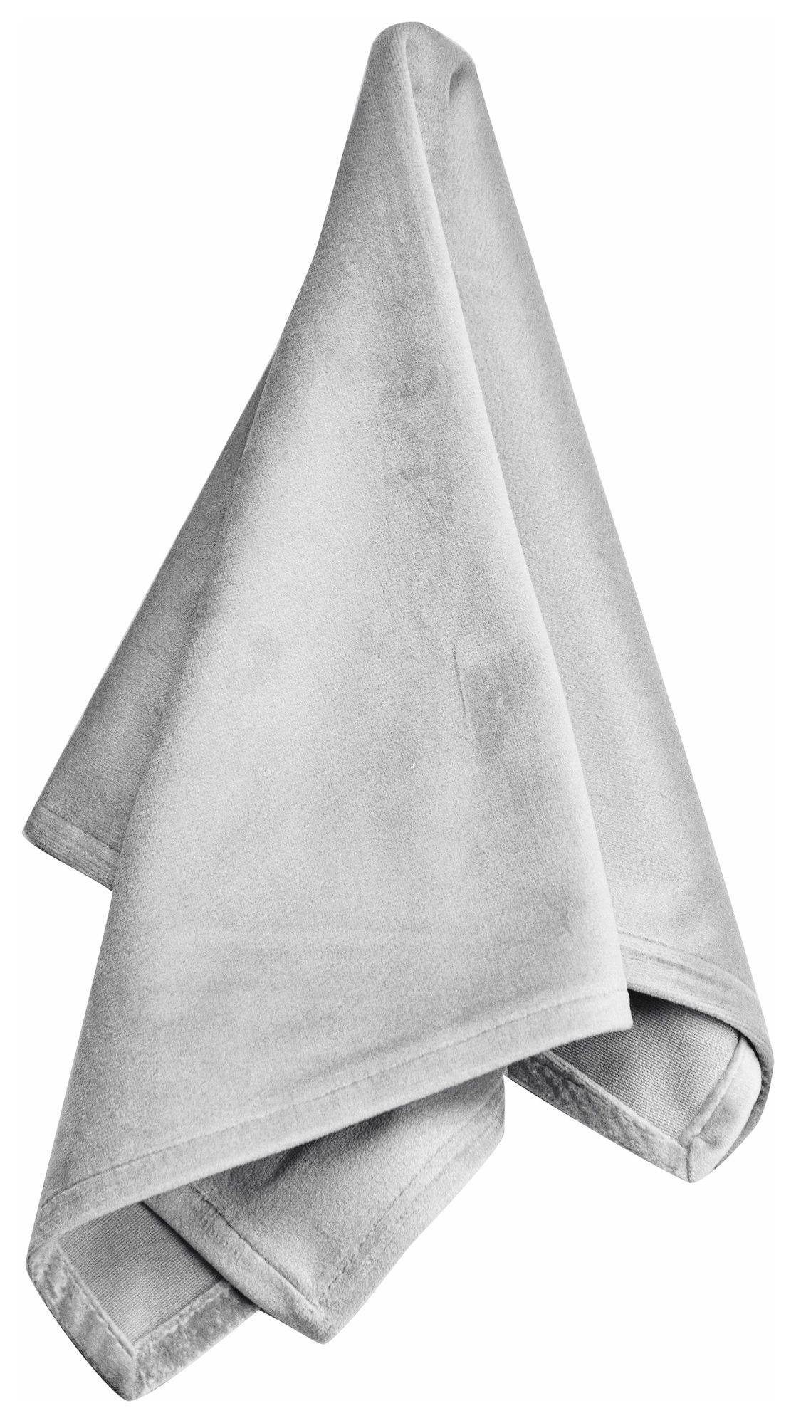 Жемчужно-серая бархатная салфетка ЛАРГО — аренда