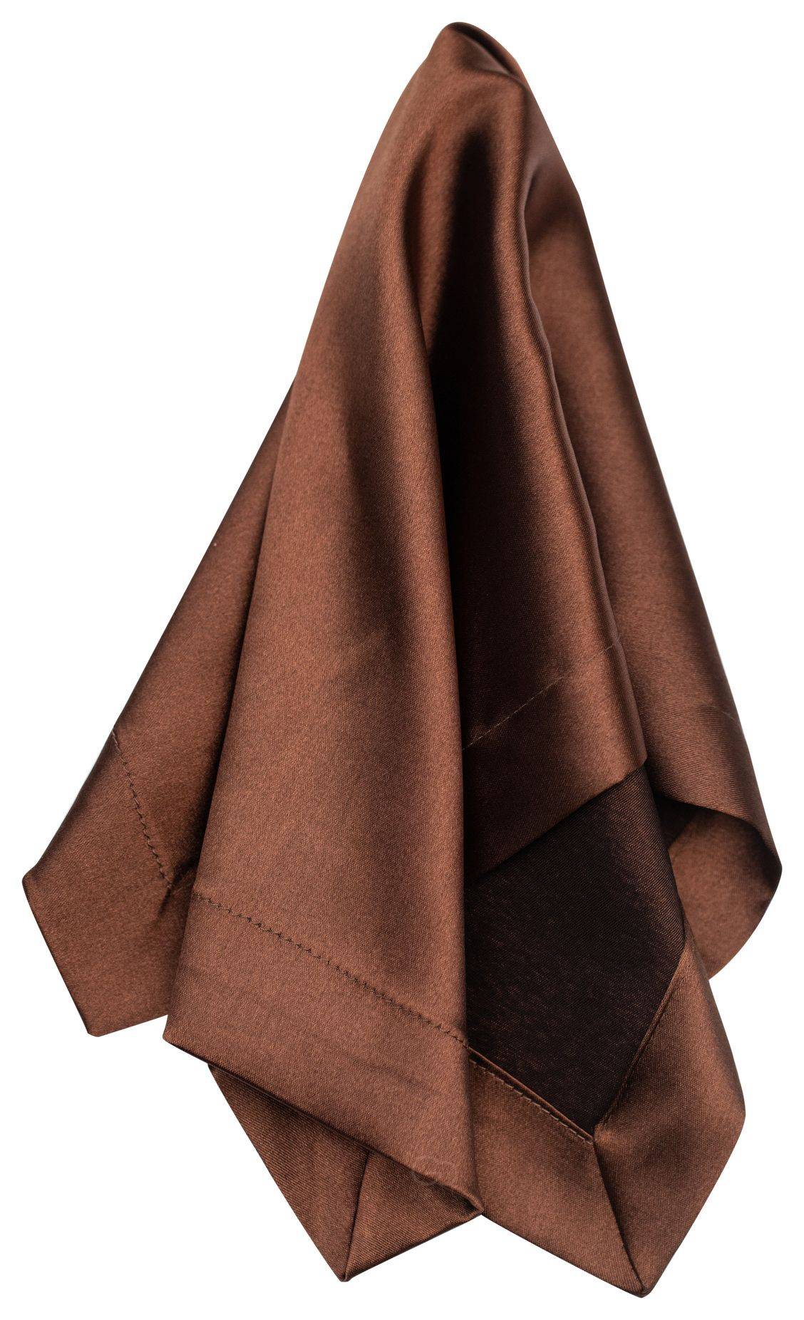 Салфетка АТЛАСНАЯ Аккорд ШОКОЛАДНАЯ с широким уголком #213