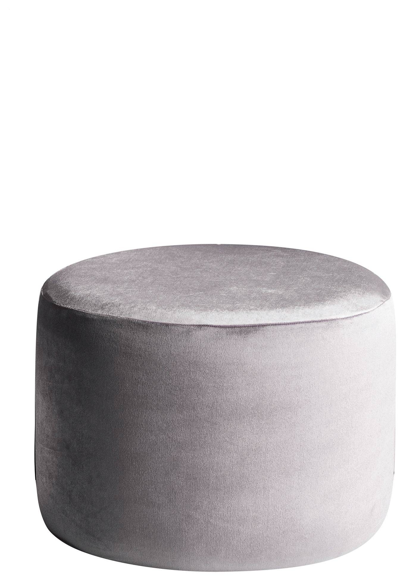 Пуф малый НОРМАН бархатный пепельный #313