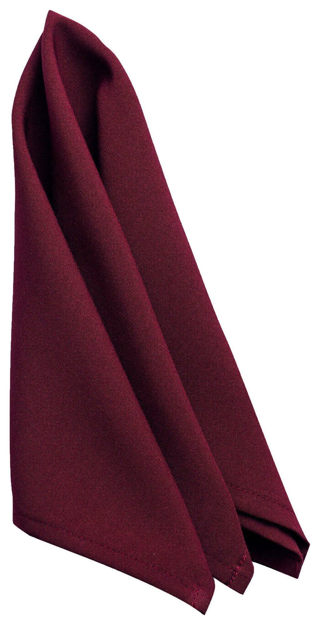 Бордовая салфетка Рондо — насыщенный цвет, плотная ткань и выгодная аренда для мероприятий.