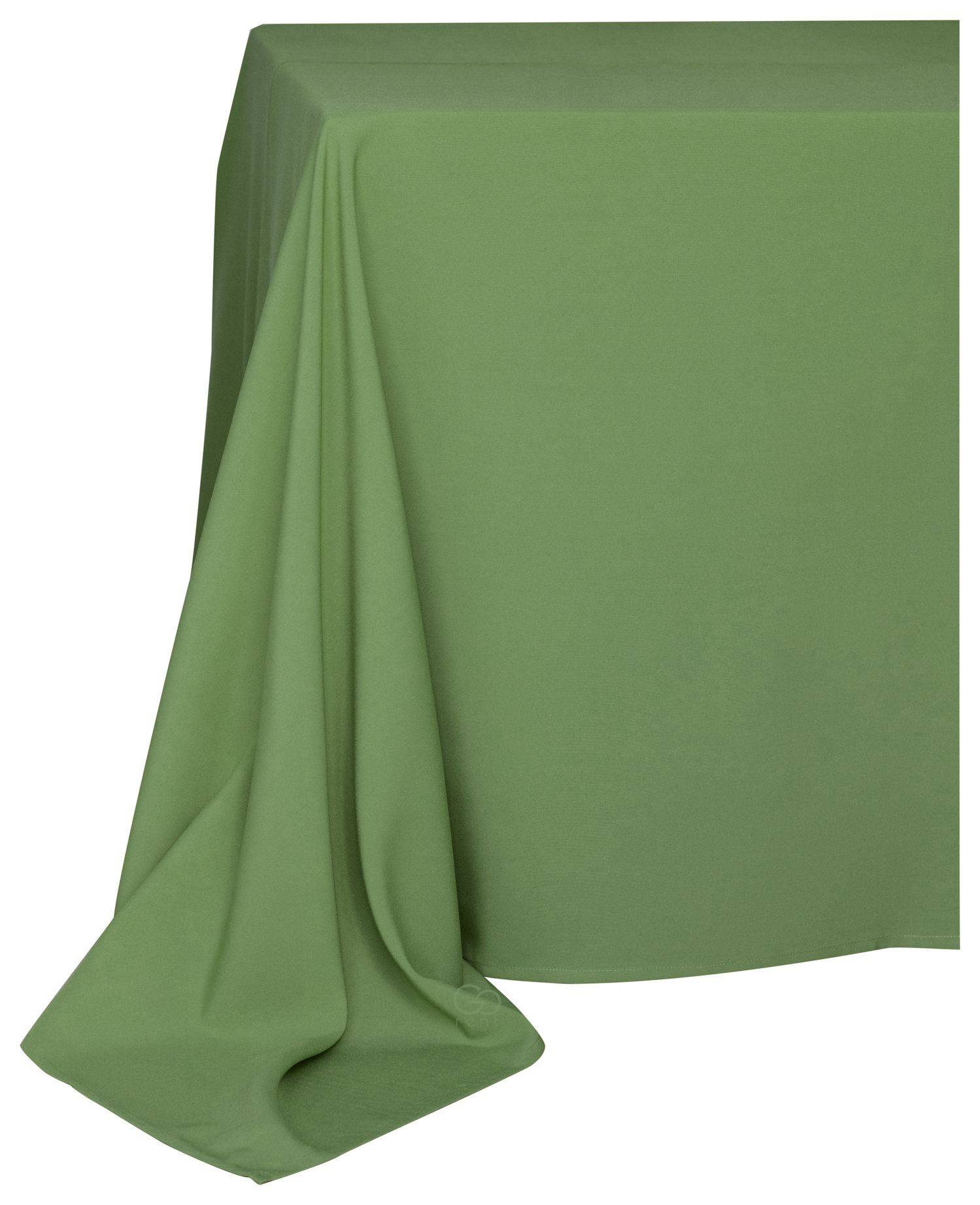 Скатерть прямоугольная ГАБАРДИНОВАЯ Рондо оливковая УВЕЛИЧЕННАЯ #521