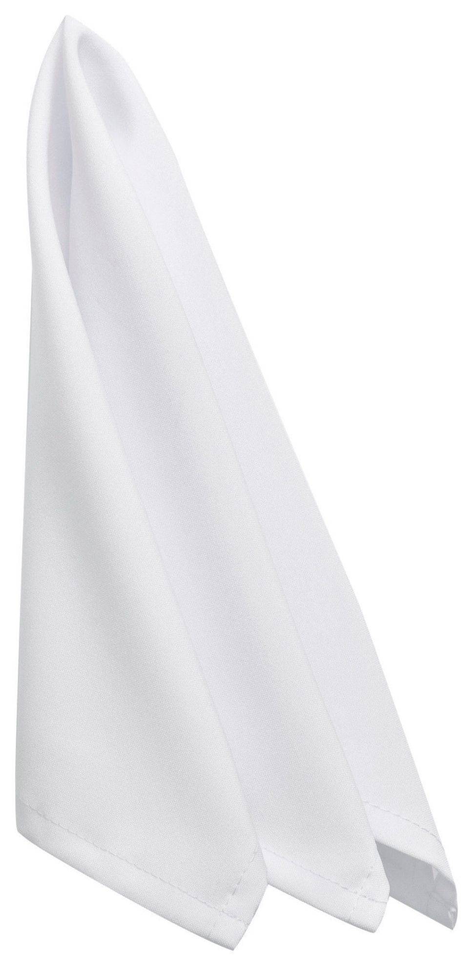 Белая салфетка Рондо из габардина — универсальная база для любой сервировки.