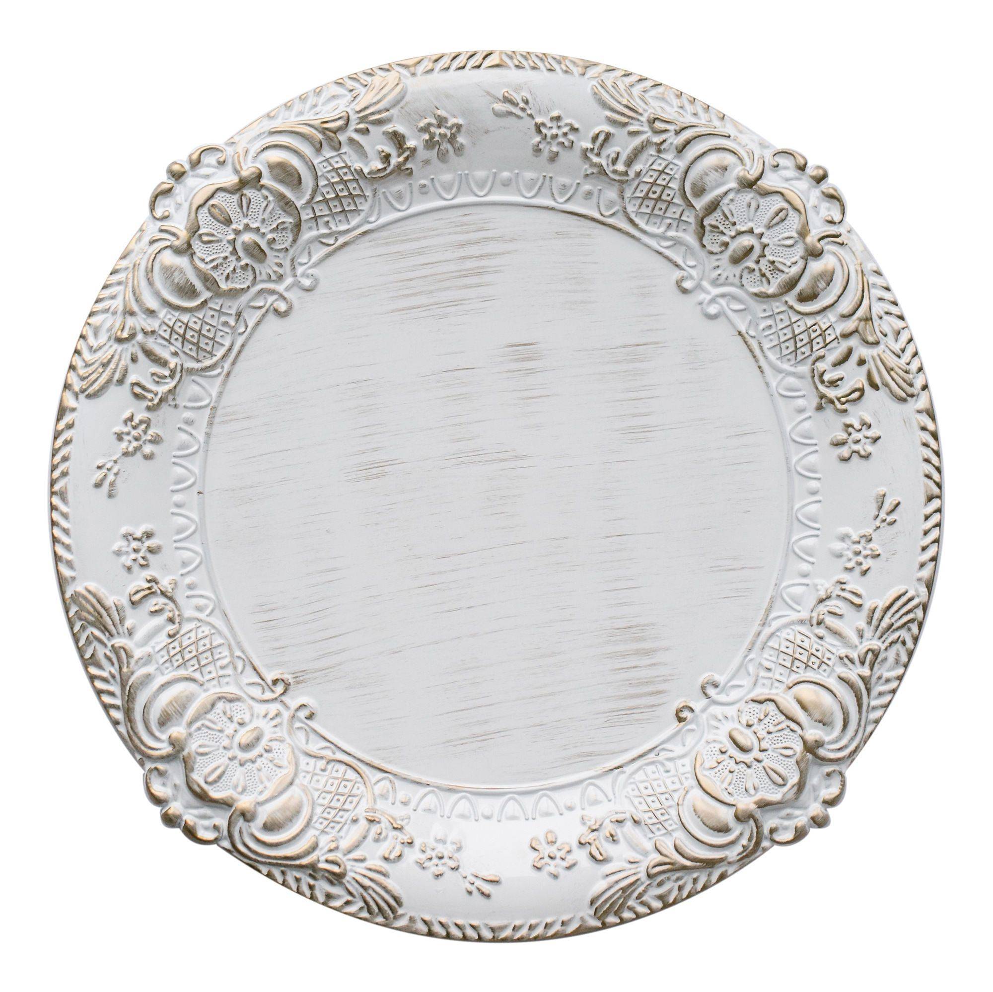 Тарелка ЭРДМАН подстановочная с ЗОЛОТОЙ патиной