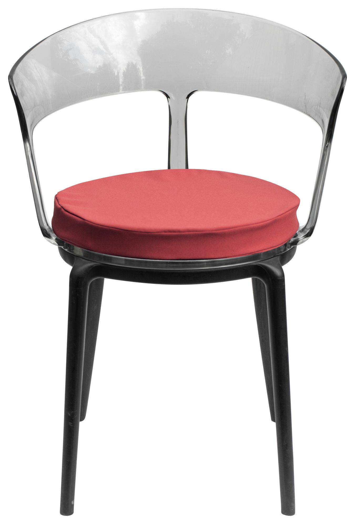 Стул дымчатый РУФФО с цвета "гончарная глина" габардиновой подушкой #508