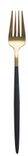 Вилка БЕЙКЕР черно-золотая ОБЕДЕННАЯ
